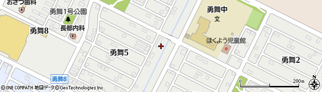 北海道千歳市勇舞周辺の地図