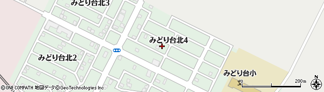北海道千歳市みどり台北4丁目周辺の地図