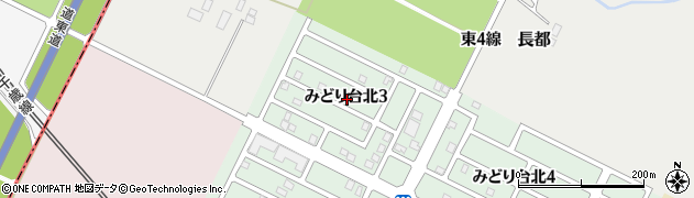 北海道千歳市みどり台北3丁目周辺の地図