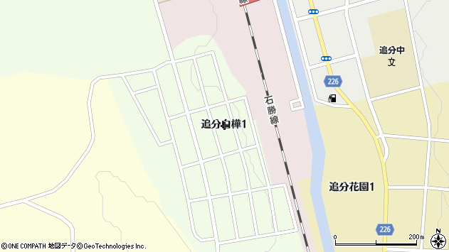〒059-1942 北海道勇払郡安平町追分白樺の地図