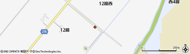 北海道帯広市空港南町南（１２線）周辺の地図