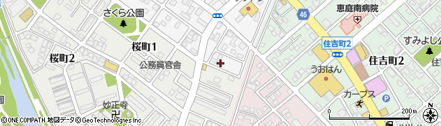 北海道恵庭市泉町178周辺の地図