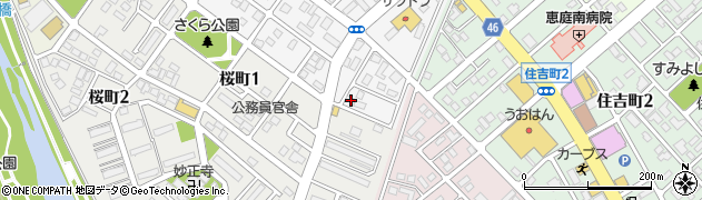 北海道恵庭市泉町179周辺の地図