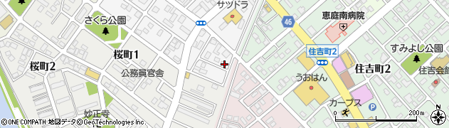 北海道恵庭市泉町163周辺の地図