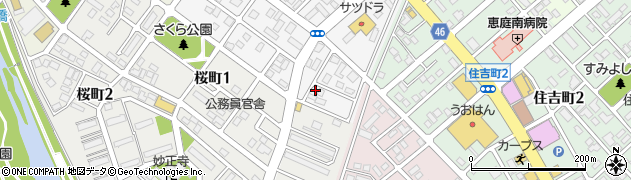 北海道恵庭市泉町169周辺の地図