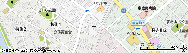 北海道恵庭市泉町164周辺の地図