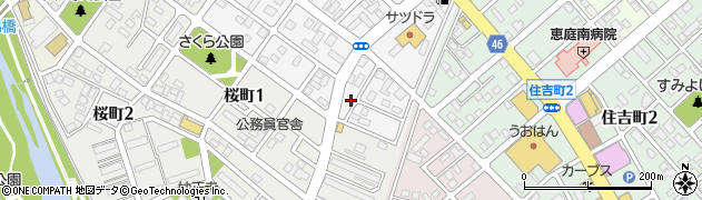 北海道恵庭市泉町157周辺の地図