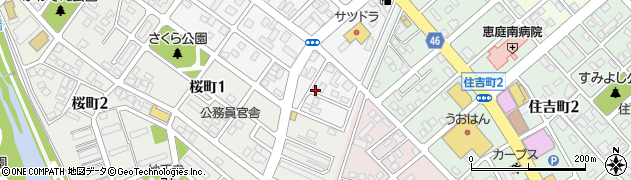 北海道恵庭市泉町167周辺の地図