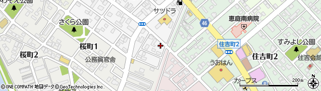 北海道恵庭市泉町162周辺の地図
