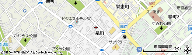 北海道恵庭市泉町98周辺の地図