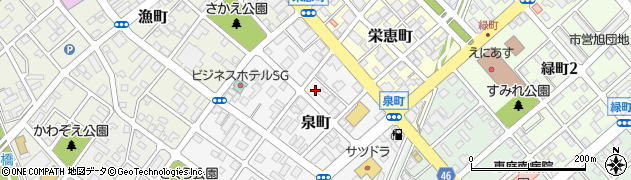 北海道恵庭市泉町38周辺の地図