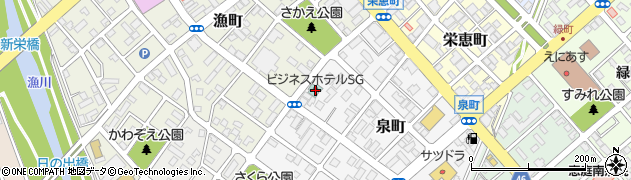 北海道恵庭市泉町111周辺の地図