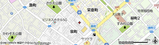 北海道恵庭市泉町27周辺の地図