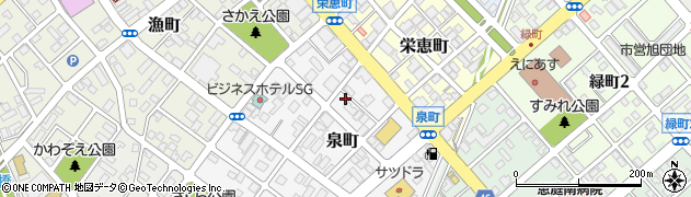 北海道恵庭市泉町39周辺の地図