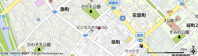 北海道恵庭市泉町115周辺の地図