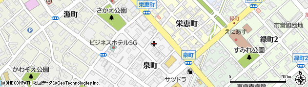 北海道恵庭市泉町41周辺の地図