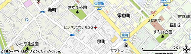 北海道恵庭市泉町9周辺の地図
