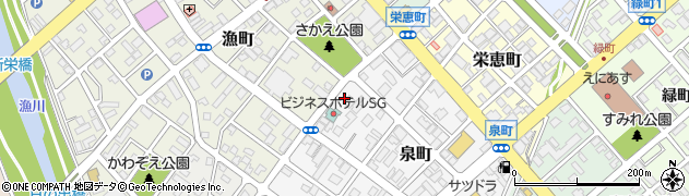 北海道恵庭市泉町112周辺の地図