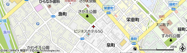 北海道恵庭市泉町113周辺の地図