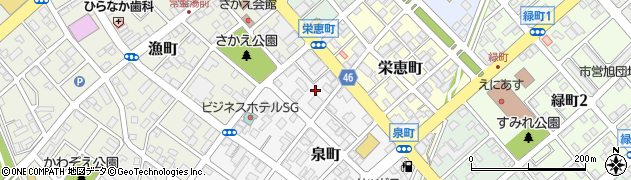 北海道恵庭市泉町20周辺の地図