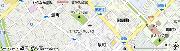 北海道恵庭市泉町14周辺の地図