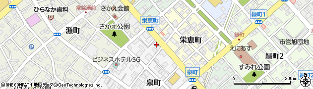 北海道恵庭市泉町4周辺の地図
