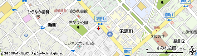 北海道恵庭市泉町1周辺の地図