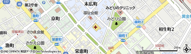 ジェイ・アール生鮮市場恵庭店周辺の地図