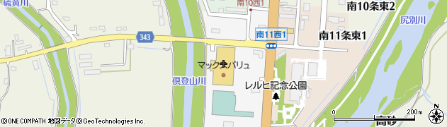 ツルハドラッグ倶知安南店周辺の地図
