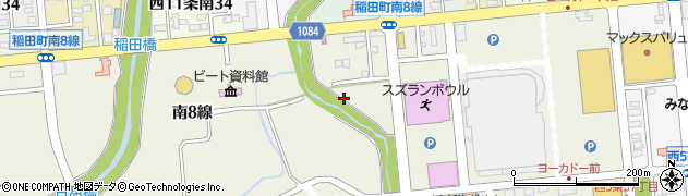 北海道帯広市稲田町（南８線）周辺の地図