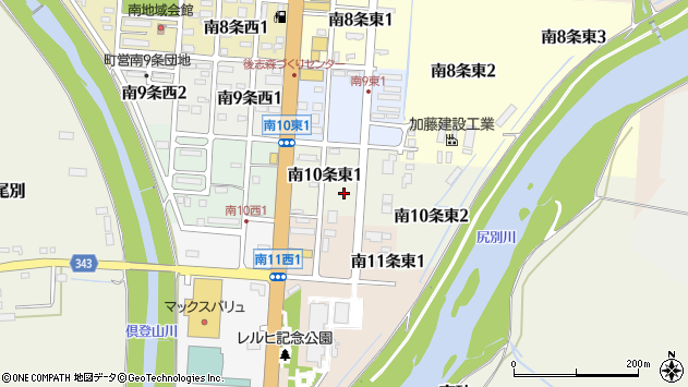 〒044-0024 北海道虻田郡倶知安町南十条東の地図
