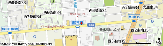 明光義塾　帯広・稲田通教室周辺の地図