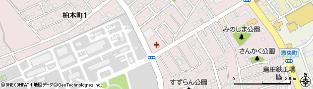 セイコーマート恵庭柏木店周辺の地図