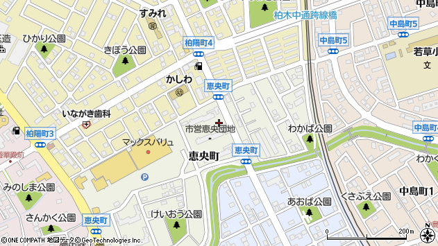 〒061-1432 北海道恵庭市恵央町の地図