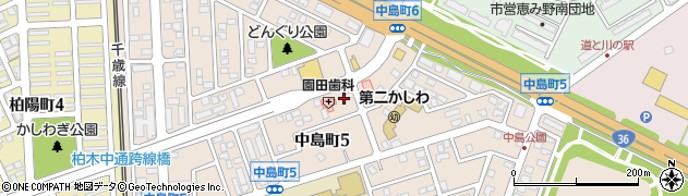 天ぷら倶楽部 恵庭店周辺の地図