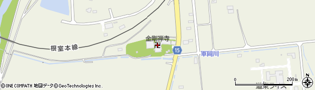 金剛禅寺周辺の地図