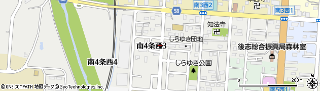 北海道倶知安町（虻田郡）南４条西周辺の地図