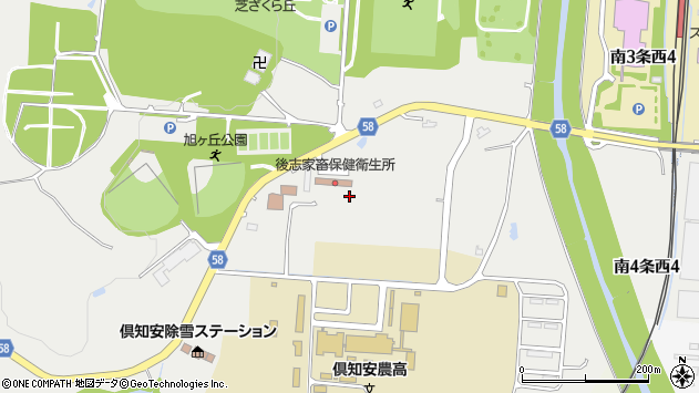 〒044-0083 北海道虻田郡倶知安町旭の地図