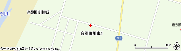 北海道釧路市音別町川東周辺の地図