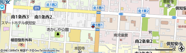 ａｐｏｌｌｏｓｔａｔｉｏｎ倶知安ＳＳ周辺の地図