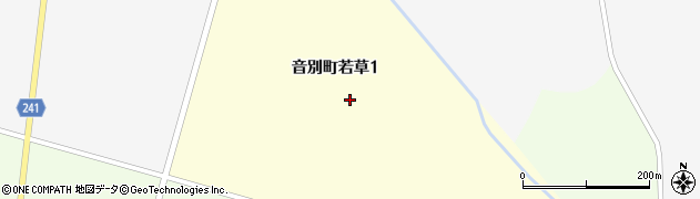 北海道釧路市音別町若草周辺の地図