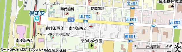 倶知安停車場線周辺の地図