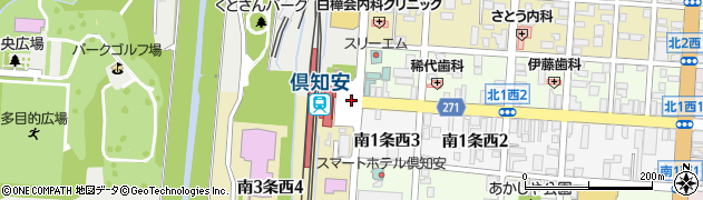 JR駅前周辺の地図