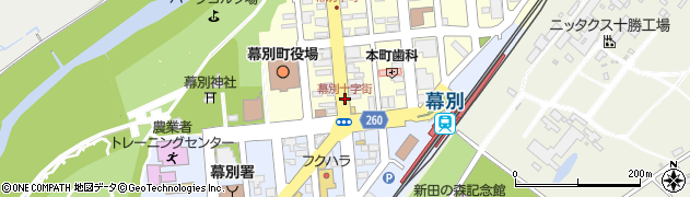 幕別十字街周辺の地図