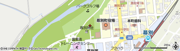 幕別神社周辺の地図