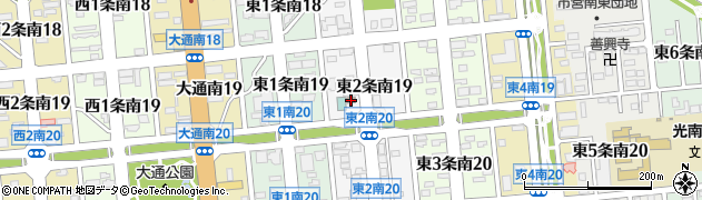 帯広鉄南郵便局周辺の地図