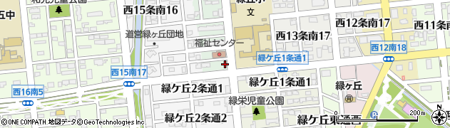 帯広緑ケ丘郵便局周辺の地図