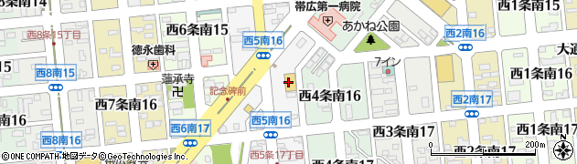 イエローハット帯広店周辺の地図