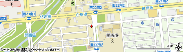帯広ヤクルト販売株式会社　西帯センター周辺の地図