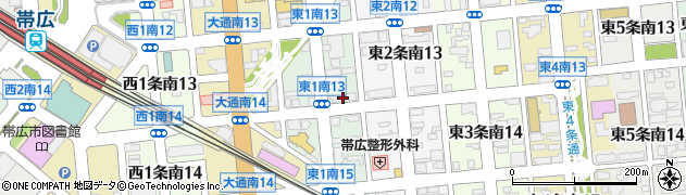 株式会社半田美装帯広支店周辺の地図